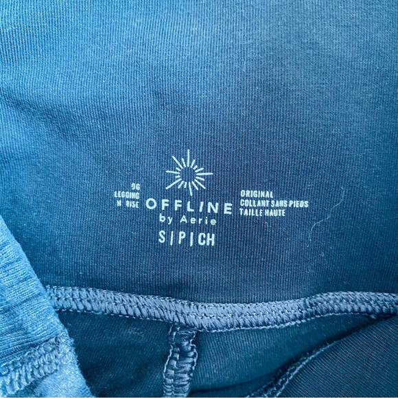 aerie Hi-Rise Leggings Charcoal Sz Small - Picture 8 of 9